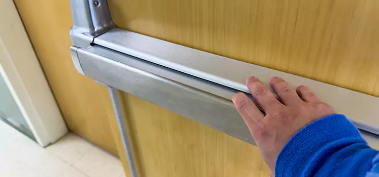 Installing a Push Bar on a Door Coppell